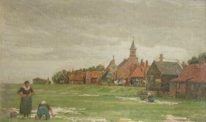 Wäscherinnen, Holland, 1876 von George Clausen