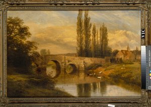 Fittleworth Alte Mühle und Brücke am Rother, Sussex von George Cole