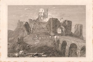 Corfe Castle, Dorsetshire von George Cooke