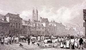 Smithfield Market, London von George Cooke