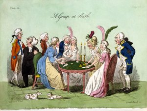Eine Gruppe in Bath, 1796 von George Cruikshank