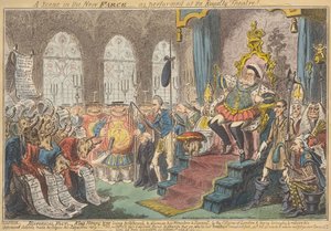 Eine Szene in der neuen Farce - aufgeführt im Royalty Theatre! von George Cruikshank