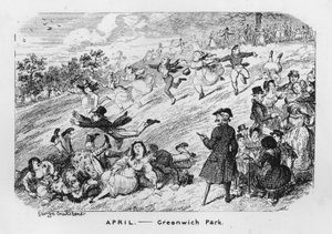 April, Greenwich Park, London (Gravur)
