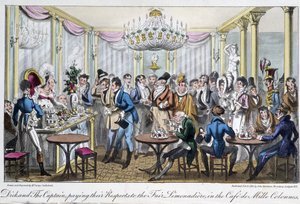 Café des Milles Säulen - in "Life in Paris" von David Carey, London