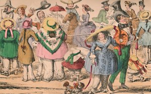 Cruikshanks Ausstellung von Bloomers im Hyde Park von George Cruikshank