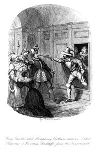 Guy Fawkes und Humphrey Chetham, 1605 von George Cruikshank