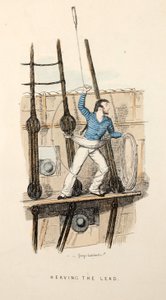 Das Lot werfen, veröffentlicht ca. 1841