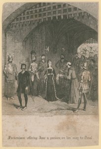 Heckenham bietet Jane eine Begnadigung an von George Cruikshank
