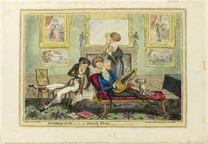 Kolibris, oder Ein Dandy-Trio von George Cruikshank