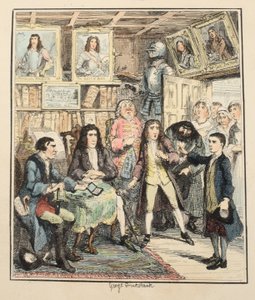 Jack Sheppard beschuldigt Thames Darrell des Diebstahls, Illustration aus Jack Sheppard: Eine Romanze von William Harrison Ainsworth, veröffentlicht 1839