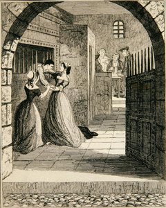 Jack entkommt aus der Todeszelle im Newgate-Gefängnis, Illustration aus 