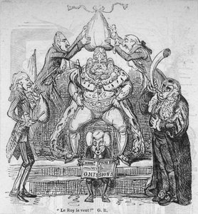 Le Roy le veut! G. R., um 1820 von George Cruikshank