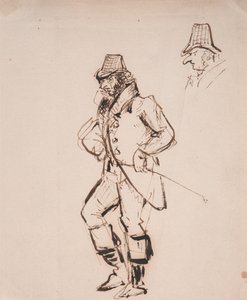 Mann mit Reitgerte