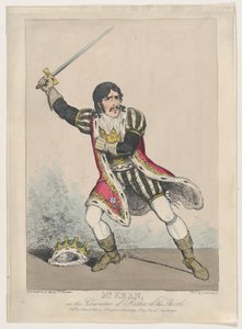 Mr. Kean in der Rolle von Richard III von George Cruikshank