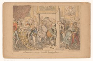 Überfüllter Salon von George Cruikshank