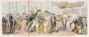 Fürstliche Vorlieben oder, Alte Musik und moderne Zwietracht von George Cruikshank
