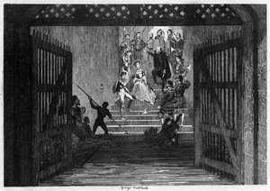 Prinzessin Elizabeth als Gefangene in den Tower of London gebracht, 1554, 1840