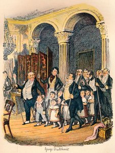 Öffentliche Abendessen, ca. 1900 von George Cruikshank