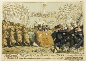 Zieh Teufel, zieh Bäcker! von George Cruikshank