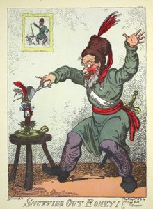 Boney auslöschen, veröffentlicht von Thomas Tegg von George Cruikshank