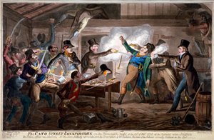 Die Cato Street Verschwörer von George Cruikshank