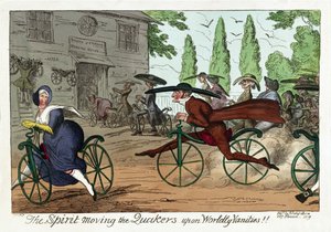 Der Geist bewegt die Quäker zu weltlichen Eitelkeiten!!, veröffentlicht 1819