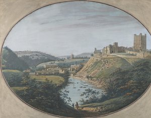 Blick auf Richmond, Yorkshire, England, 1788 von George Cuit