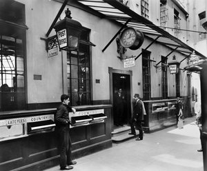 Lombard Street Postamt, City of London, spätes 19. - frühes 20. Jahrhundert von George Davison Reid