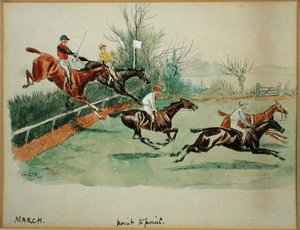 Der Monat März: Point to Point von George Derville Rowlandson