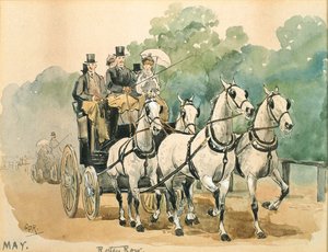 Der Monat Mai: Kutschfahrt von George Derville Rowlandson