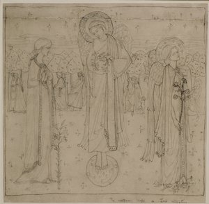 Die wunderbare Gestalt der Liebe, die sich zurückzieht, ca. 1898-1901