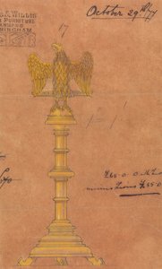 Entwürfe für Jones und Willis, Metall- und Holzarbeiter und Kirchenmöbelhersteller aus Birmingham und London von George Edmund Street