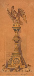 Entwürfe ausgeführt für Jones und Willis, Metall- und Holzarbeiter und Kirchenmöbelhersteller aus Birmingham und London von George Edmund Street
