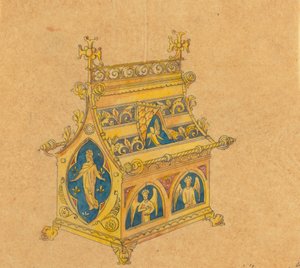 Entwürfe für Jones und Willis, Metall- und Holzarbeiter und Kirchenmöbelhersteller aus Birmingham und London von George Edmund Street