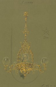 Entwürfe ausgeführt für Jones und Willis, Metall- und Holzarbeiter und Kirchenmöbelhersteller aus Birmingham und London von George Edmund Street