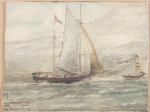 Segelboot von George Edward Horton
