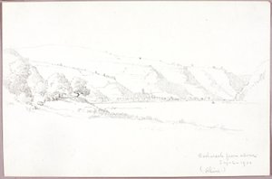 Bacharach von oben (Rhein)