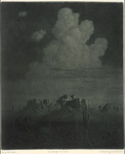 Aberglaubensberg, Apache Trail, Arizona, Rechts [Nr. 2] von George Elbert Burr