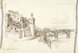 Ohne Titel (Alte Brücke über Mosel)