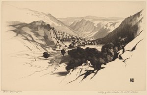 Tal des Lledr, Nordwales (Nr.1) von George Elbert Burr