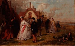 Krocket von George Elgar Hicks