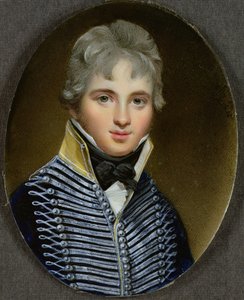 Miniatur von William Howe de Lancey (gest. 1815), Kornett in den 17. leichten Dragonern und Adjutant von Wellington, 1807