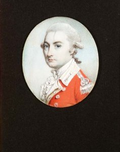Miniatur eines Infanteriekapitäns, ca. 1780
