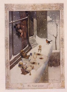 Der Gast kommt an, aus "The Graphic Christmas Number" von George Ernest Studdy