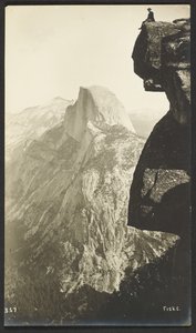 Glacier Point (3200 Fuß) und Half Dome (5000 Fuß) von George Fiske