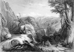 Ansicht in der Nähe von Deobun, 1838 von George Francis White