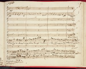 Originalpartitur für Händels letztes Oratorium, Jephtha von George Frederick Handel