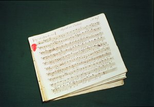 Originalpartitur des Messias von George Frederick Handel