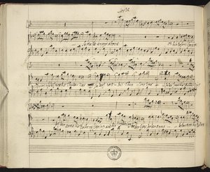 f.44v, Händels Semele Autograph-Partitur von George Frederick Handel