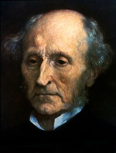 Porträt von John Stuart Mill. Britischer Philosoph und Ökonom 1806 bis 1873. Gemälde von G.F. Watts. London National Portrait Gallery